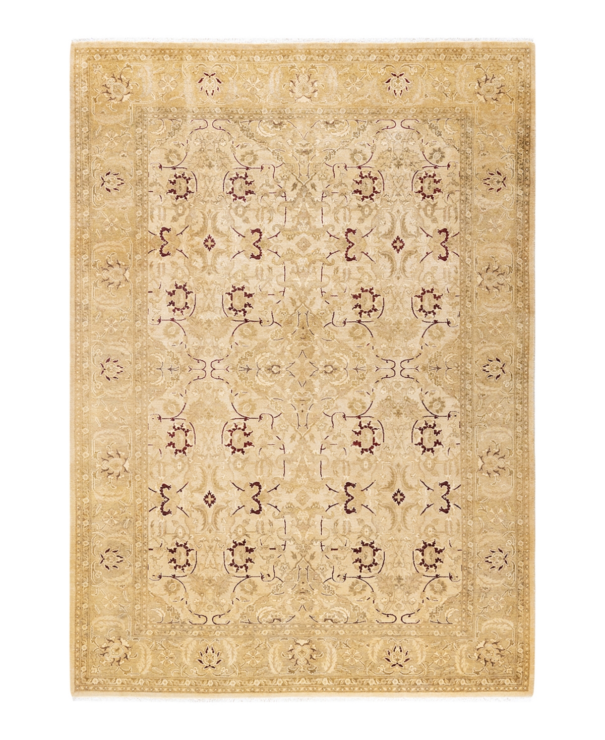 Closeout! Adorn Hand Woven Rugs Mogul M14624 6'1in x 8'10in Area Rug - Ivory