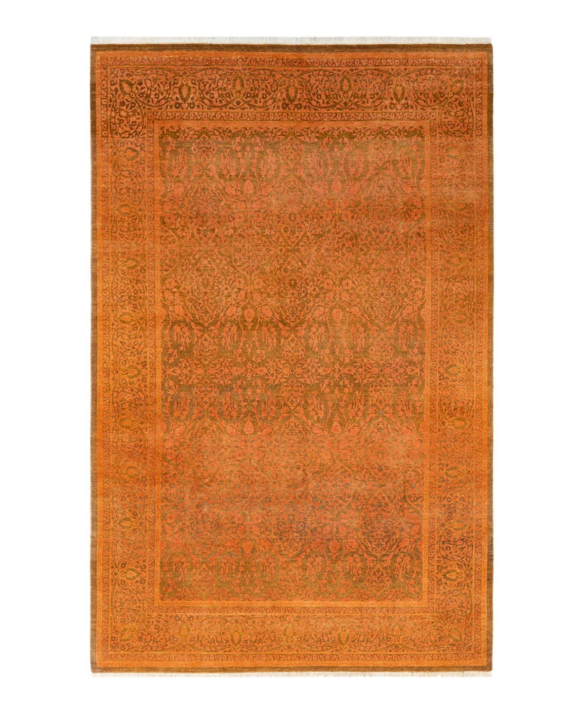 Closeout! Adorn Hand Woven Rugs Mogul M155031 6'2in x 9'2in Area Rug - Yellow
