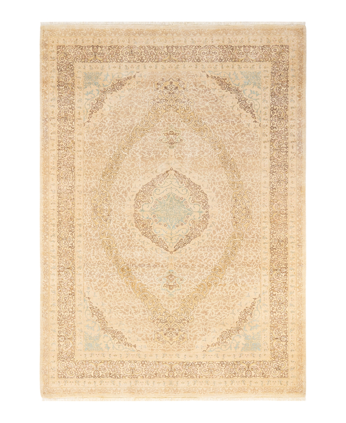 Closeout! Adorn Hand Woven Rugs Mogul M13999 6'3in x 8'10in Area Rug - Ivory