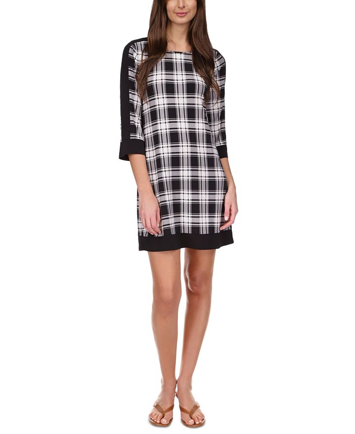 Michael kors plaid deals dress