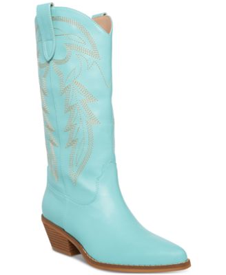 macys womens blue boots