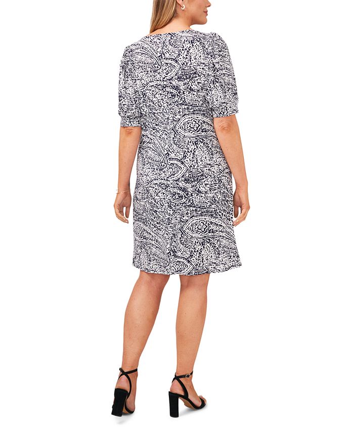 Msk Plus Size Paisley Print Shift Dress Macys 6190