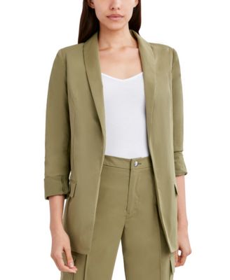 macys womens green coats