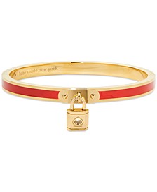 Padlock Charm Bangle Bracelet