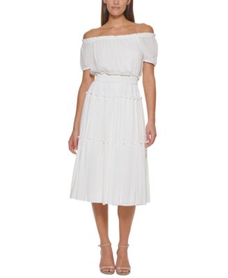 macy's tommy hilfiger white dress