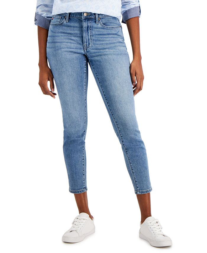 Tommy Hilfiger TH Flex Curvy Fit Skinny Ankle Jeans - Macy's