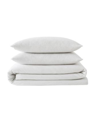 Herringbone 3 Piece Flannel Comforter Set, King