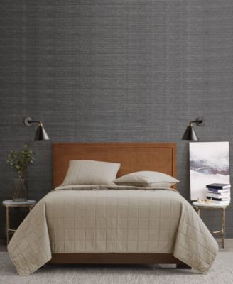 Solid 3 Piece Quilt Set, Full/Queen