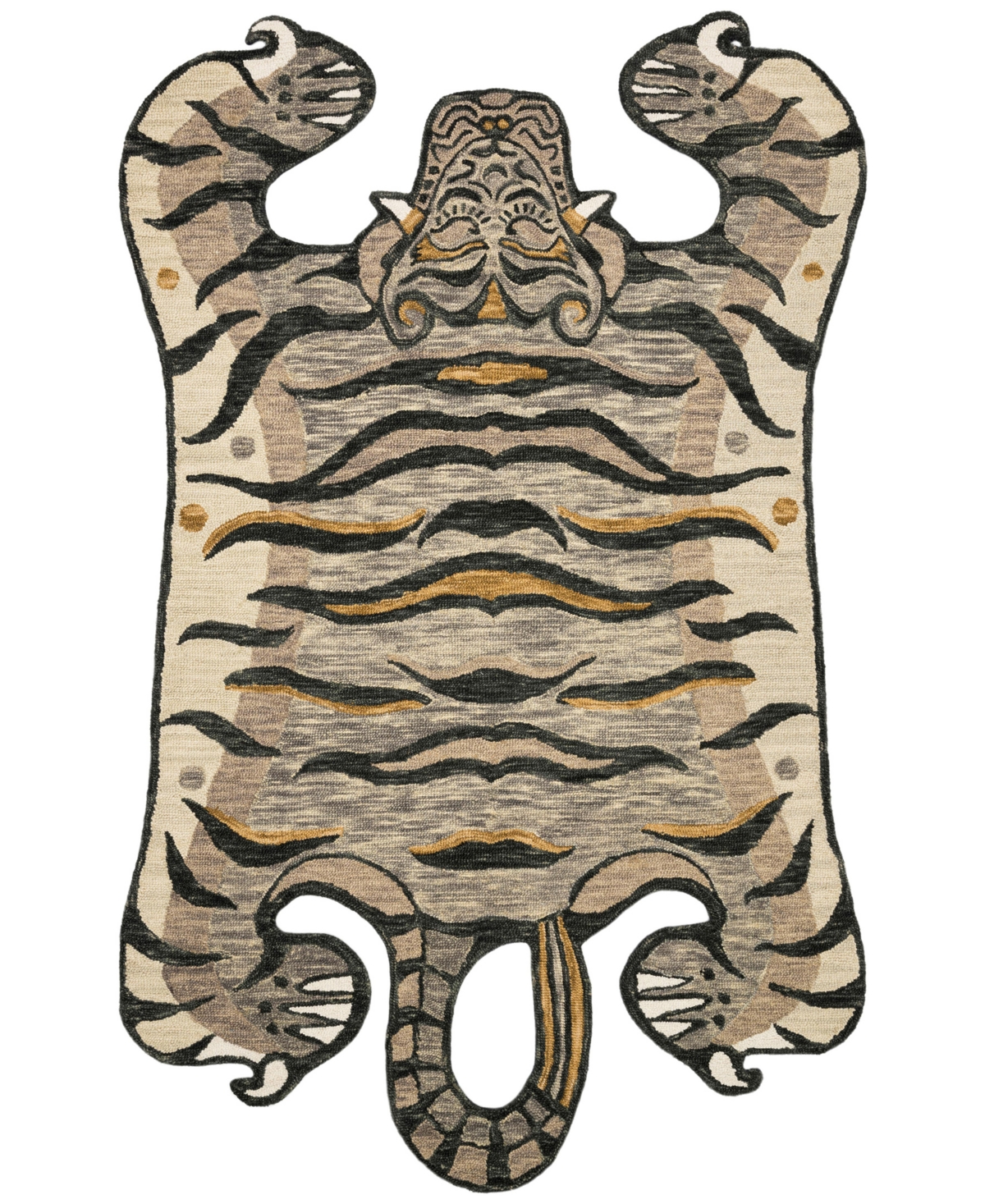 Justina Blakeney Feroz Fer-01 4' x 6' Area Rug - Silver-Tone