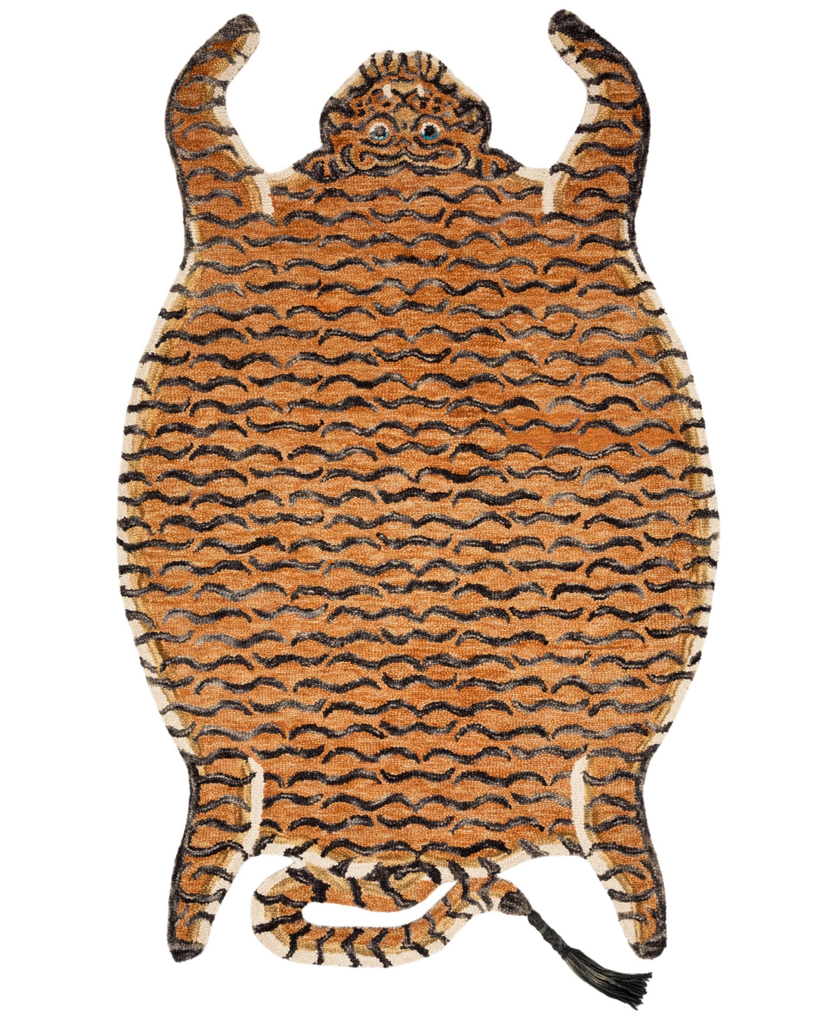 Justina Blakeney Feroz Fer-05 4' x 6' Area Rug - Tangerine