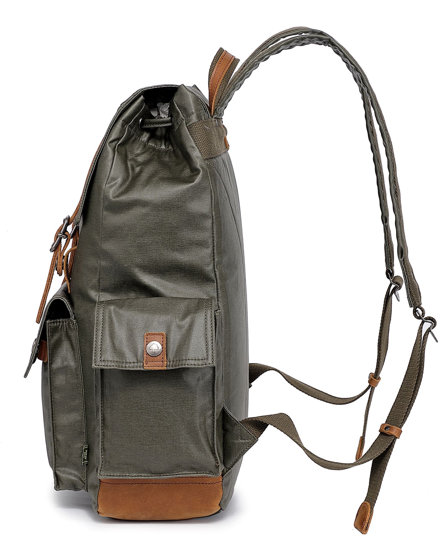 Рюкзак TSD BRAND Urban Light Traveller Canvas, цвет: Армейский зелёный — фото 6