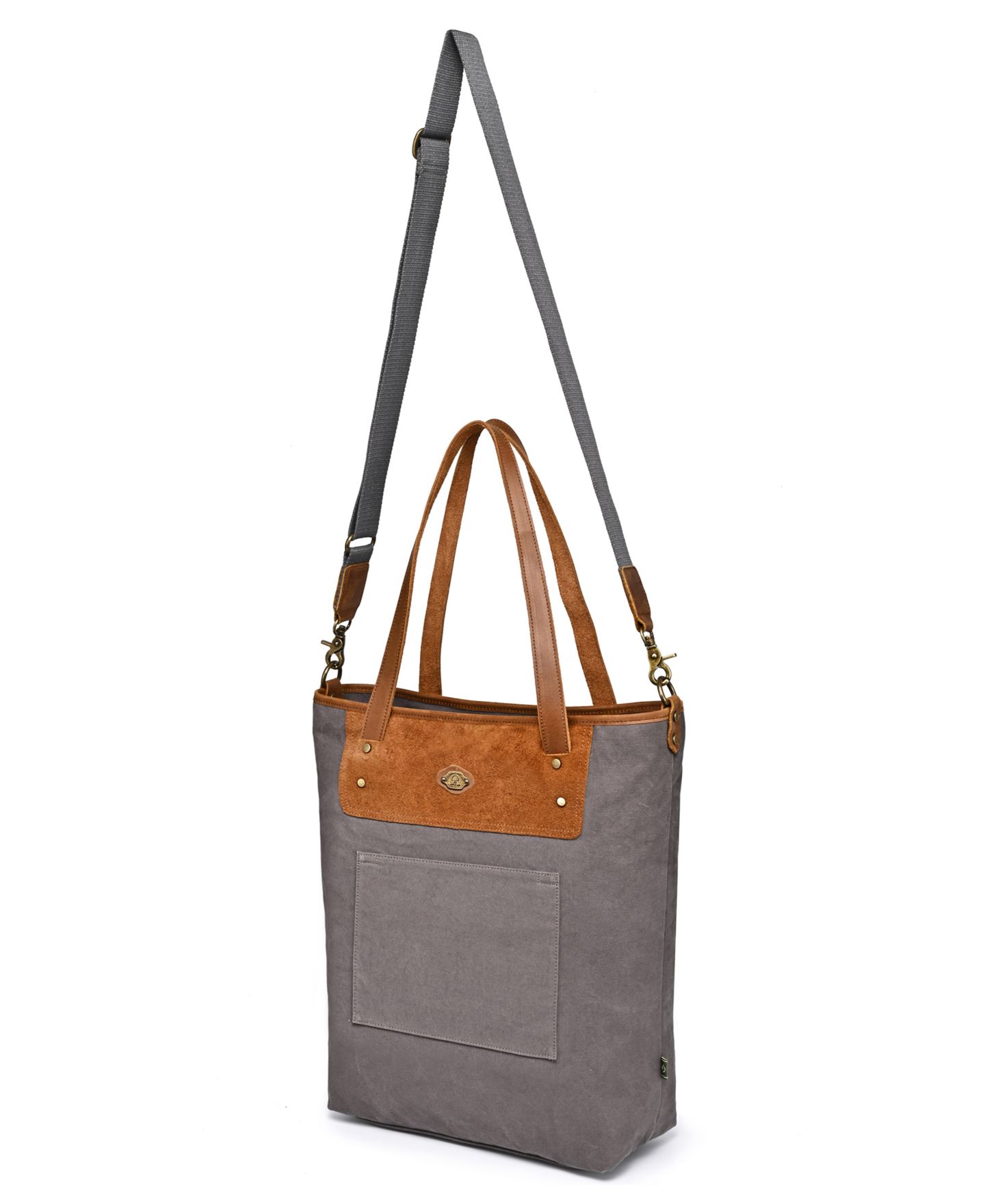Женская сумка TSD BRAND Valley Oak Canvas, цвет: Серый — фото 8