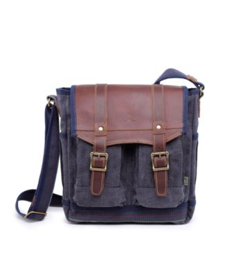 Turtle Ridge 4-Pocket Canvas Crossbody Bag