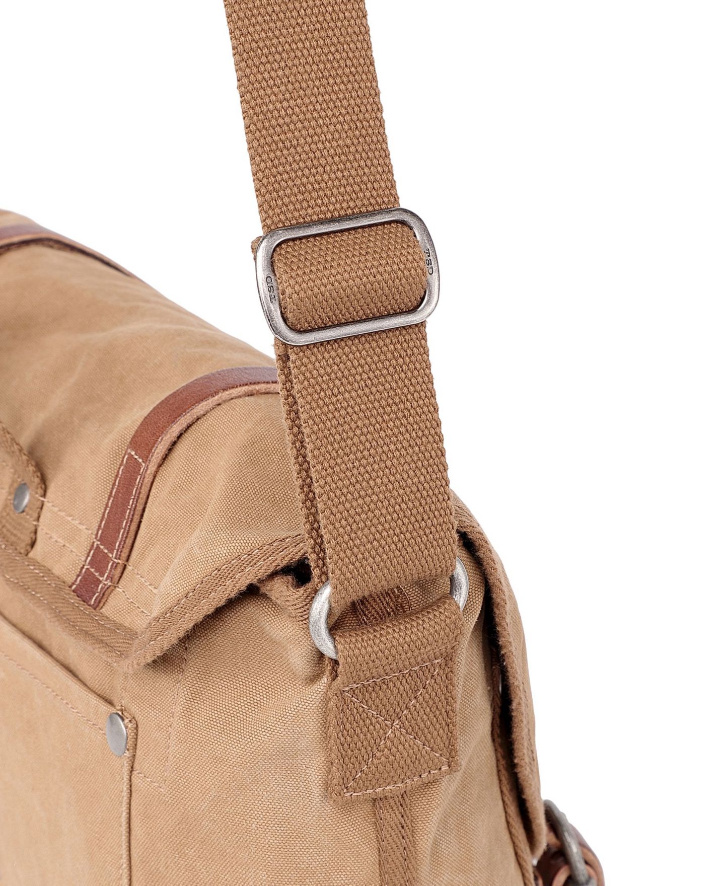 Женская сумка TSD BRAND Forest Canvas Messenger, цвет: Хаки — фото 12