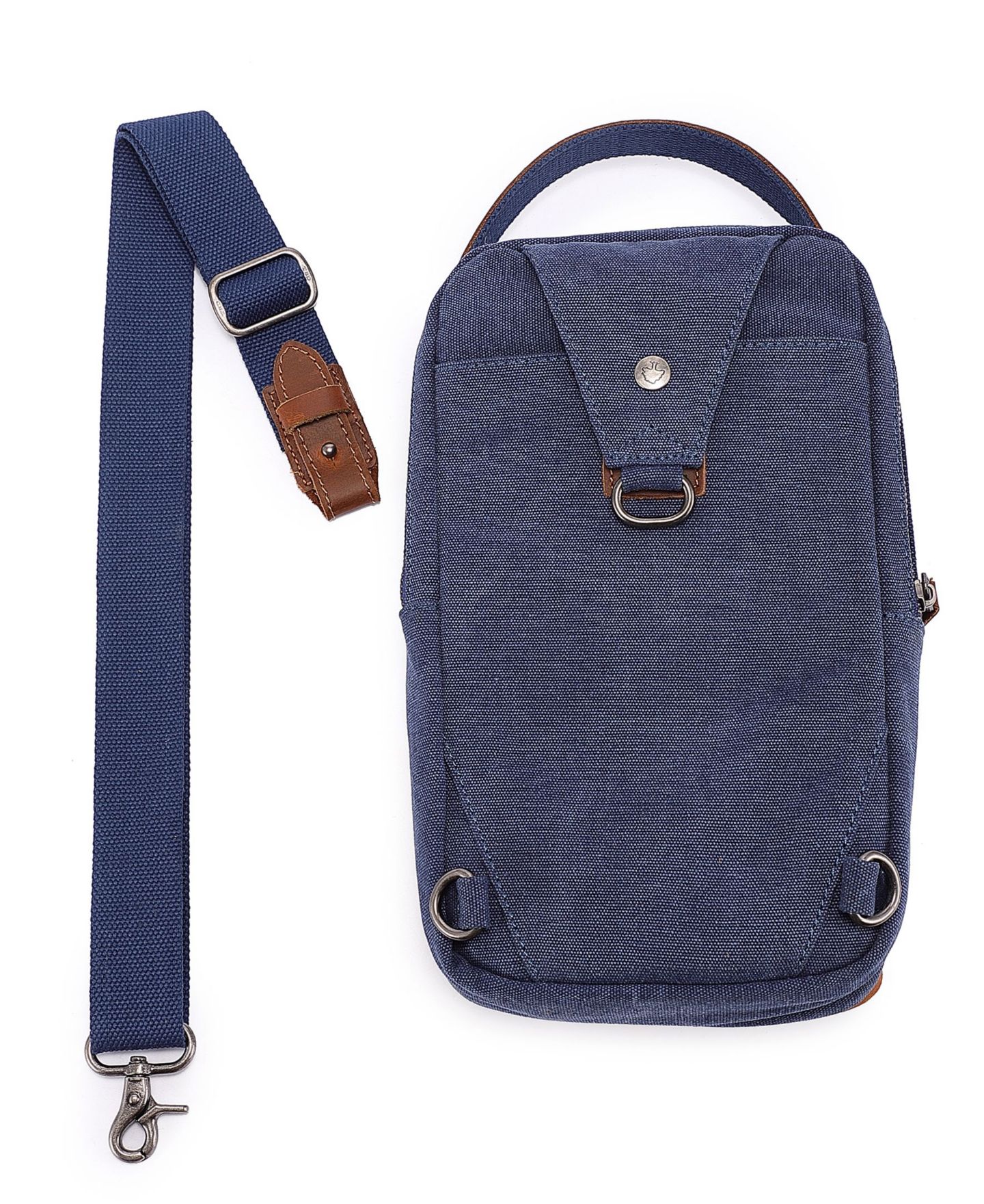 Женская сумка TSD BRAND Madrone Convertible Canvas Sling, цвет: Тёмно-синий — фото 9