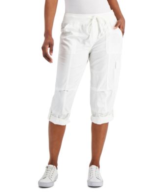 women's tommy hilfiger cotton capri cargo pants