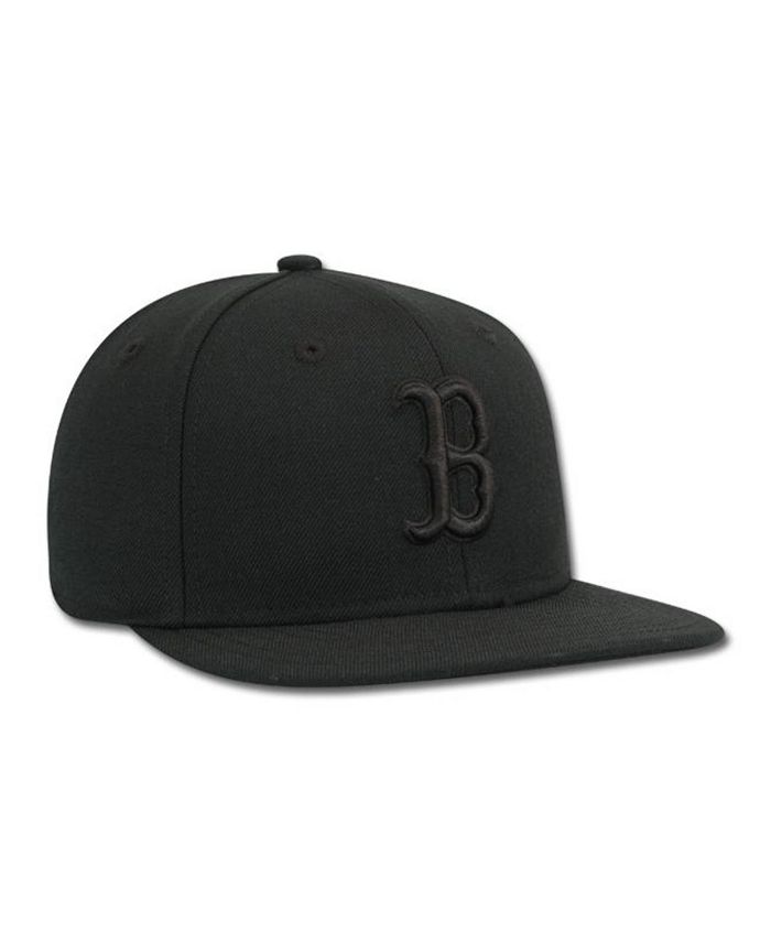 New Era Kids' Boston Red Sox Black on Black Fashion 59FIFTY Cap - Macy's
