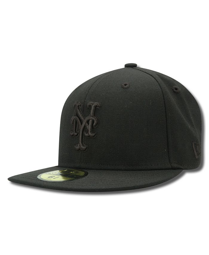 New Era Kids' New York Mets MLB Black on Black Fashion 59FIFTY Cap - Macy's