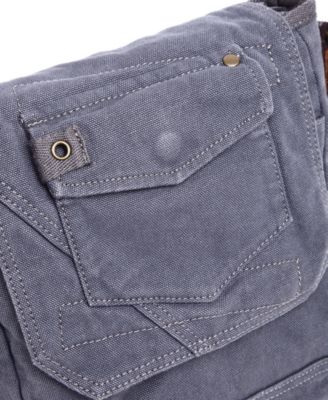 Spring Palm Canvas Crossbody Bag