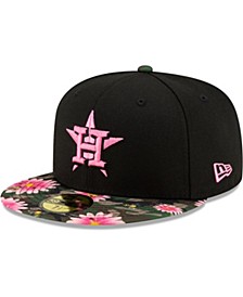 Men's Black Houston Astros Floral Morning 59FIFTY Fitted Hat