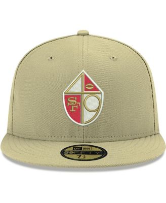 Men's Gold San Francisco 49ers Omaha Throwback 59FIFTY Fitted Hat