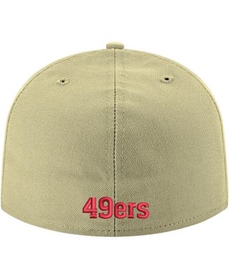 Men's Gold San Francisco 49ers Omaha Throwback 59FIFTY Fitted Hat