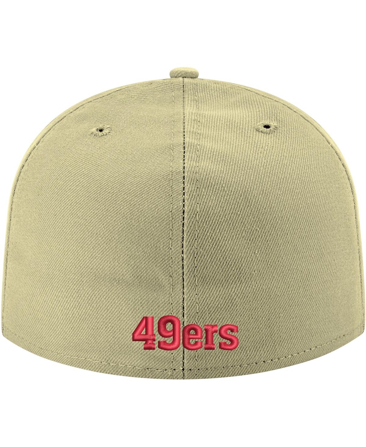 Men's New EraSan Francisco 49ers Omaha Throwback 59FIFTY Fitted Hat - Gold