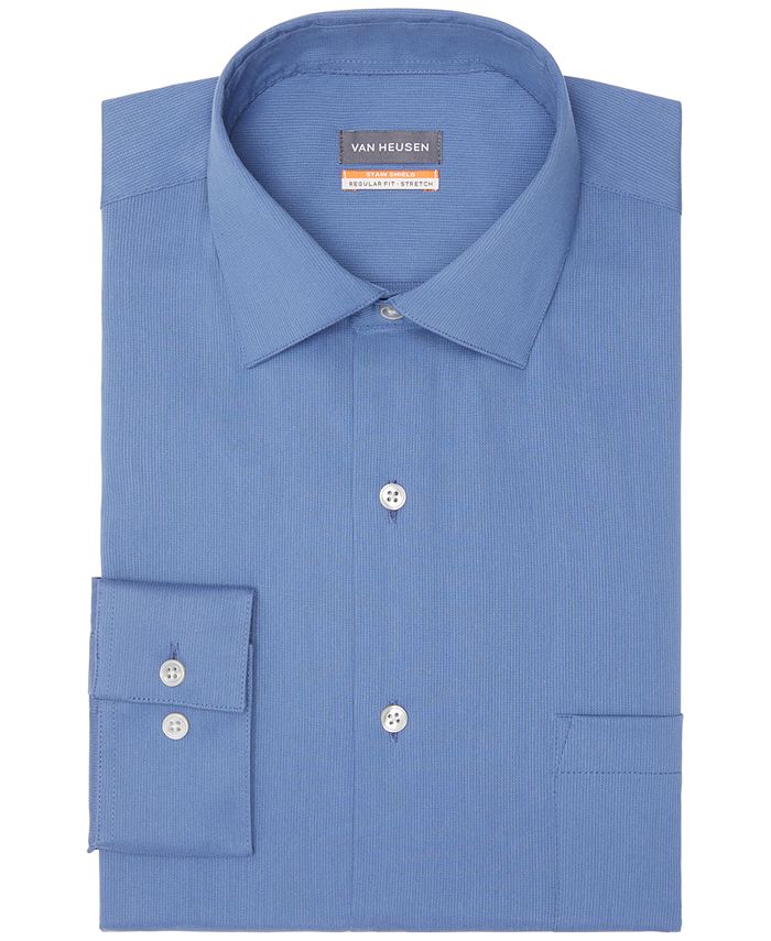 Van Heusen Men's Stain Shield Regular Fit Dress Shirt Macy's