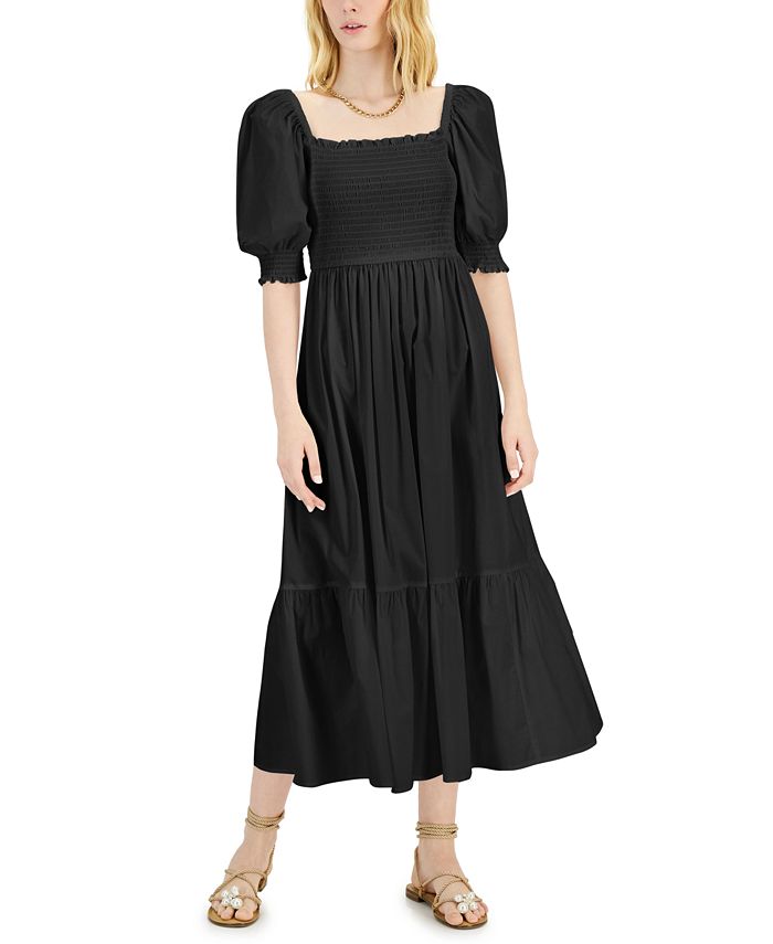 INC International Concepts Smock Puff-Sleeve Dress, Created for