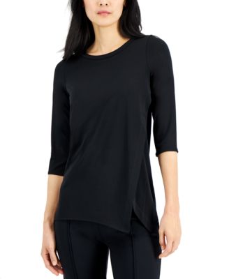 Alfani cold shoulder asymmetrical top online