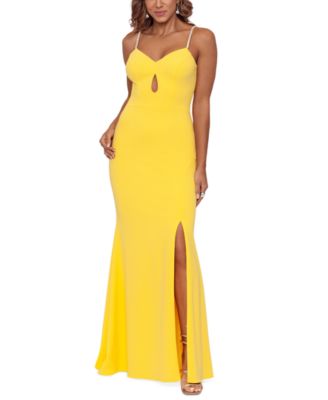 macys yellow cocktail dress