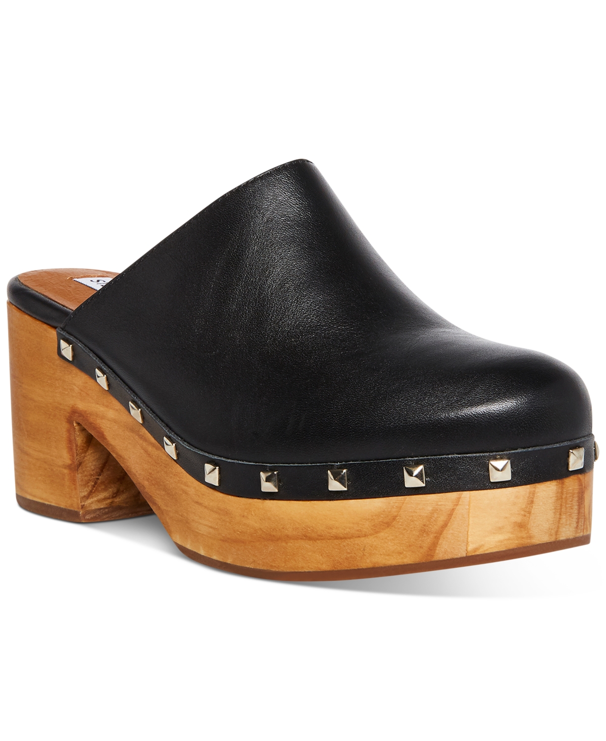 Steve Madden Women s Brooklyn Wooden Platform Clogs Smart Closet