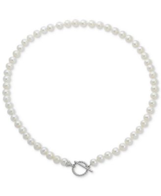 Macy's - Cultured Freshwater Pearl (7-8mm) 18" Collar Necklace