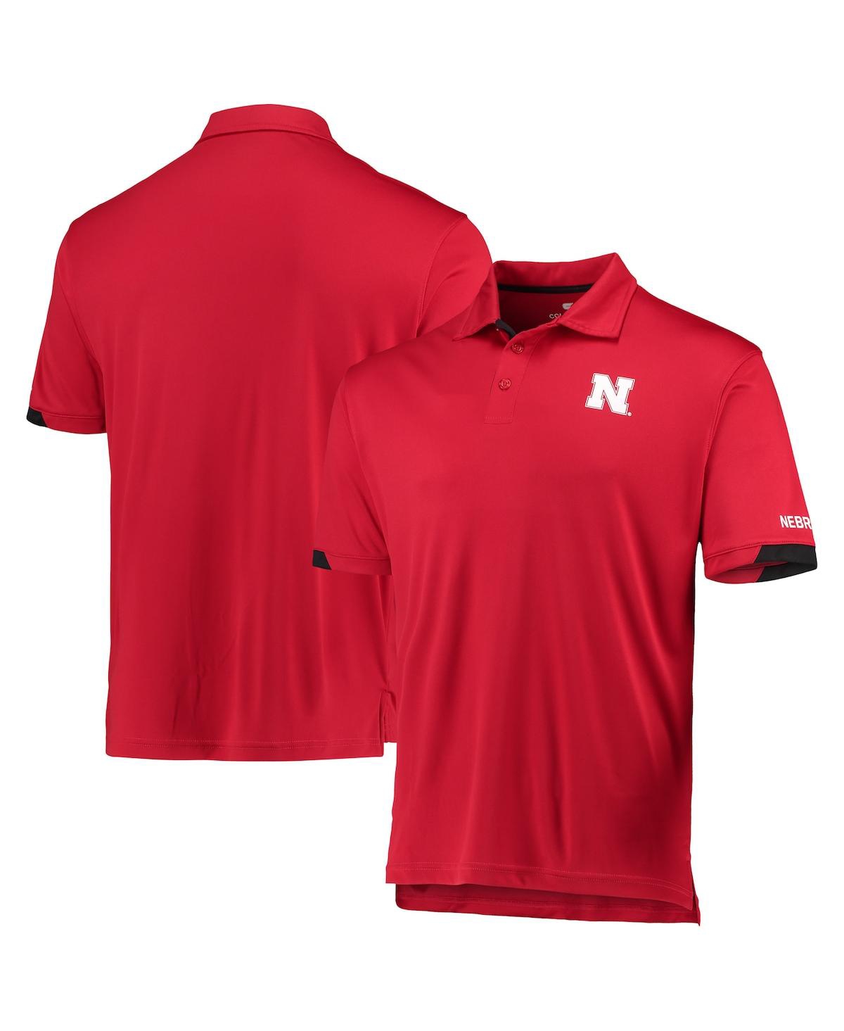 Men's Colosseum Scarlet Nebraska Huskers Santry Polo Shirt - Scarlet