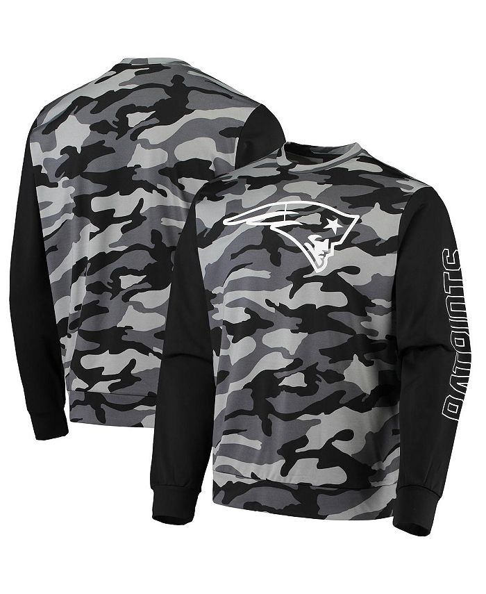 FOCO Men's Black New England Patriots Camo Long Sleeve T-shirt