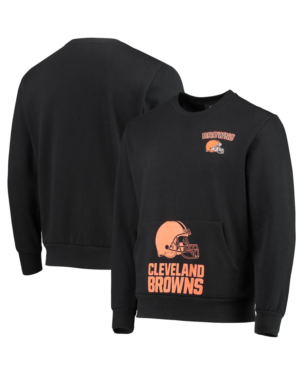 Men's Foco Black Cleveland Browns Pocket Pullover Sweater - Black