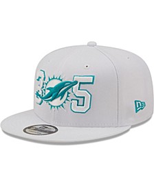 Men's White Miami Dolphins Three Zero Five 9FIFTY Snapback Hat