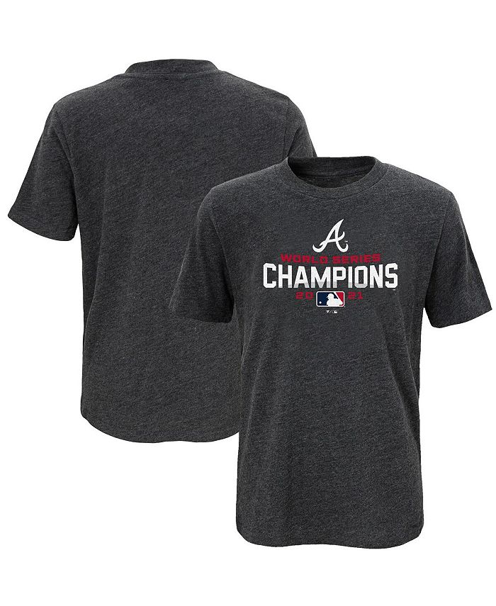 Men's Atlanta Braves Fanatics Branded Gray 2021 World Series Champions  Pullover Hoodie