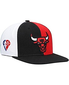 Men's Black Chicago Bulls NBA 75th Anniversary What The? Snapback Hat