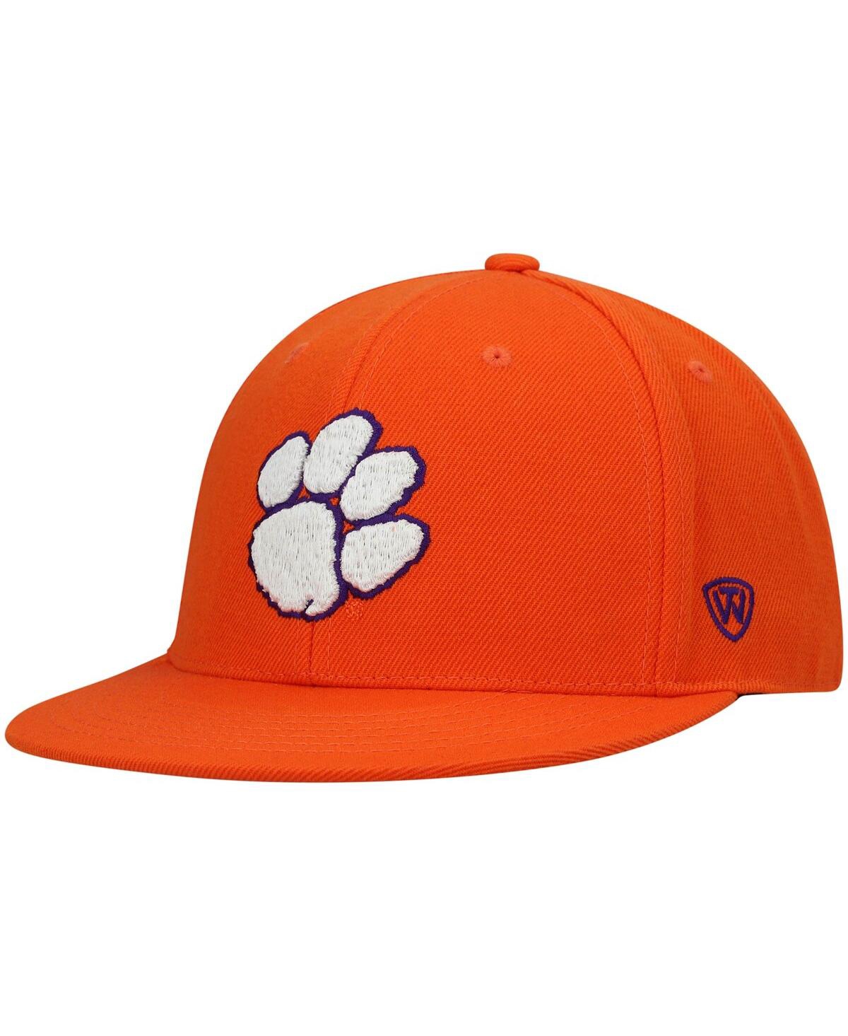 Men's Top of the WorldClemson Tigers Team Color Fitted Hat - Orange