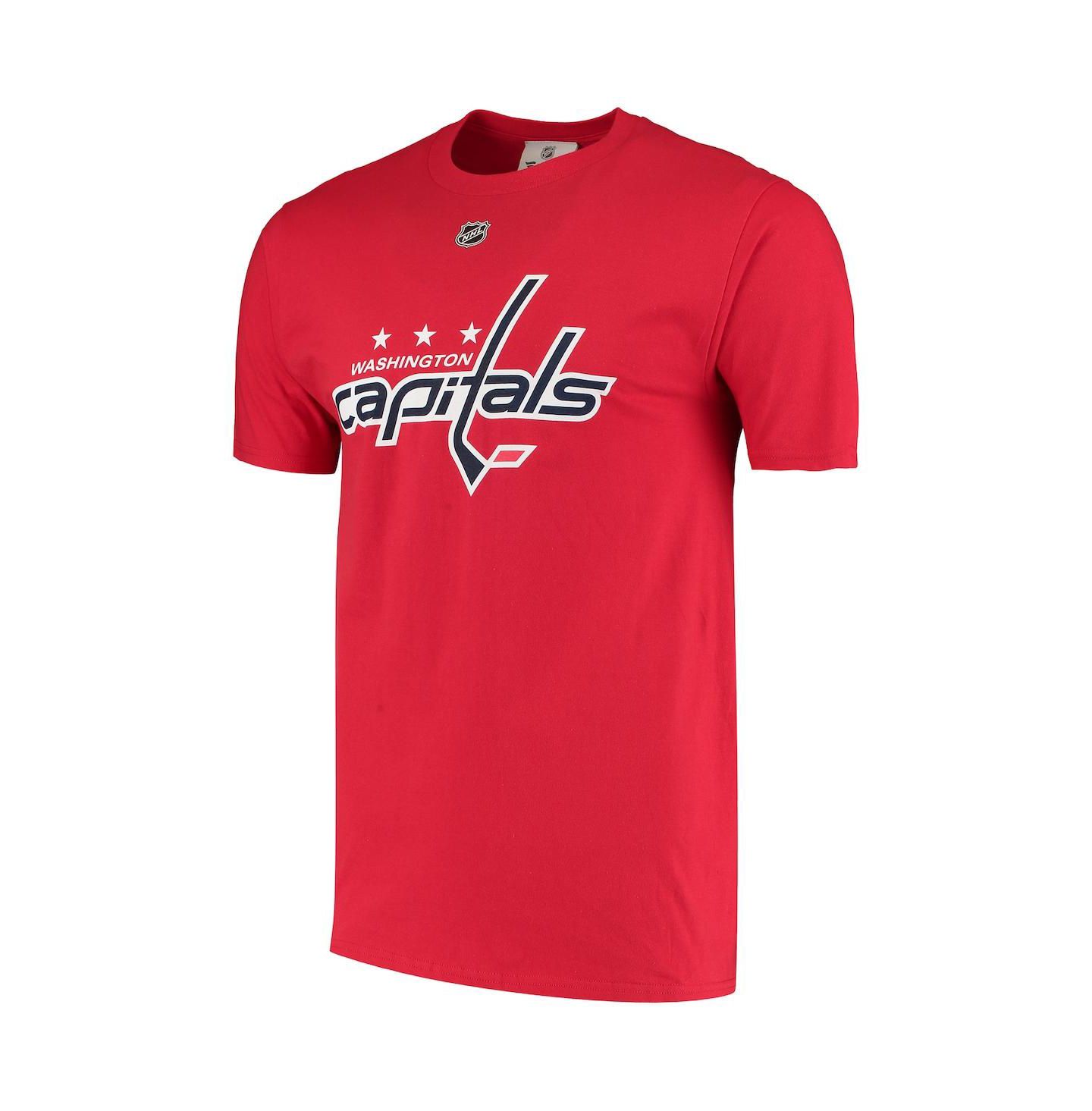 Мужская футболка Fanatics Evgeny Kuznetsov Red Washington Capitals Name and Number — фото 3