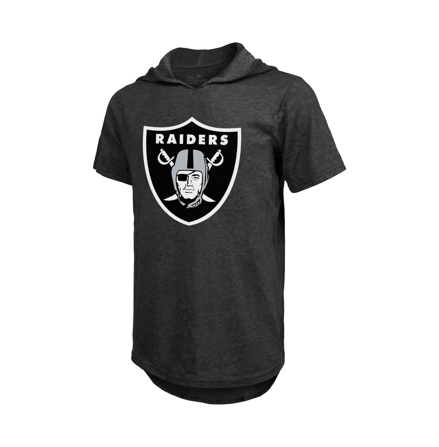 Мужское худи Majestic Threads Darren Waller Black Las Vegas Raiders Player Name and Number Tri-Blend T-shirt — фото 3