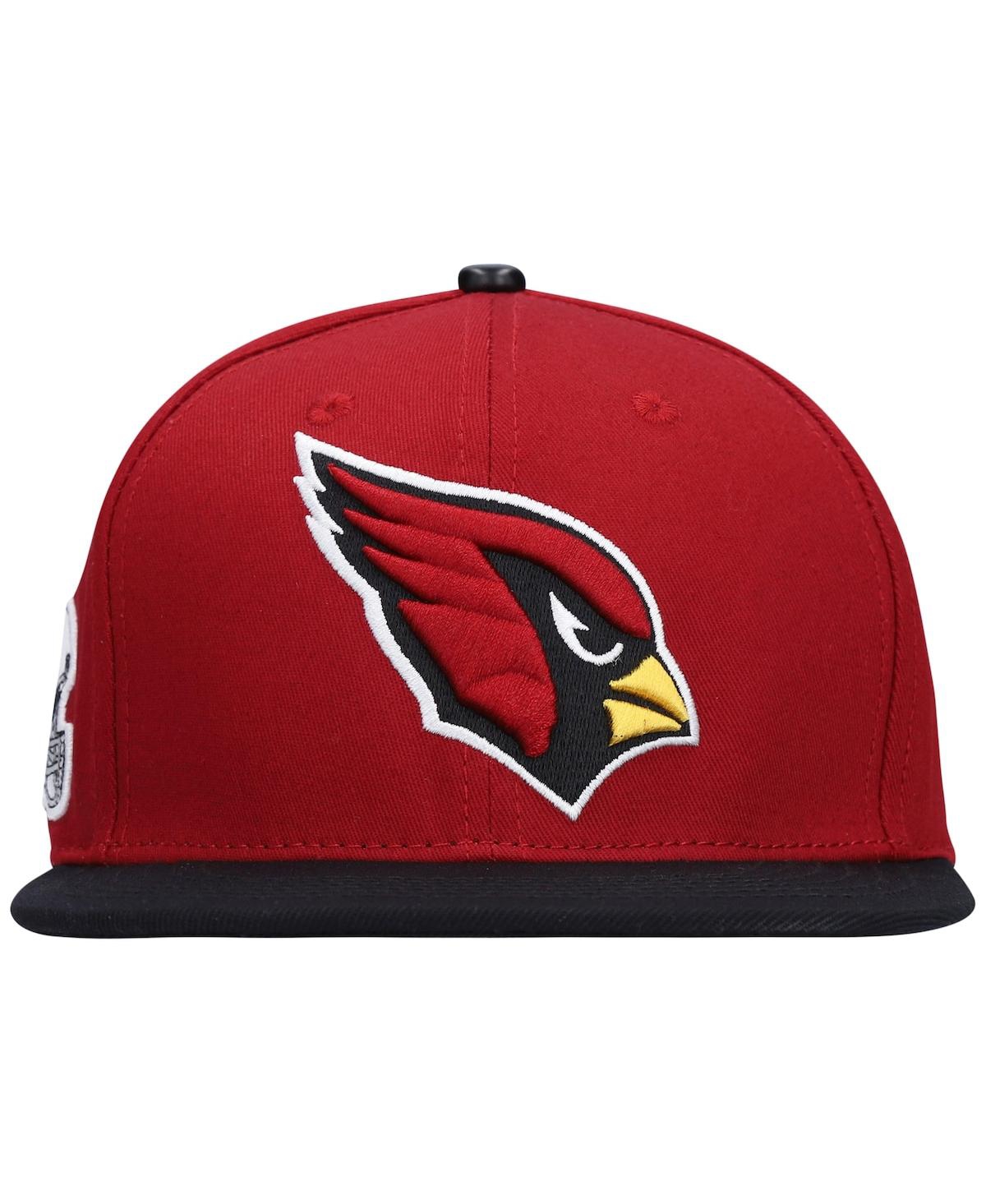 Shop Pro Standard Men's  Cardinal, Black Arizona Cardinals 2tone Snapback Hat In Cardinal,black