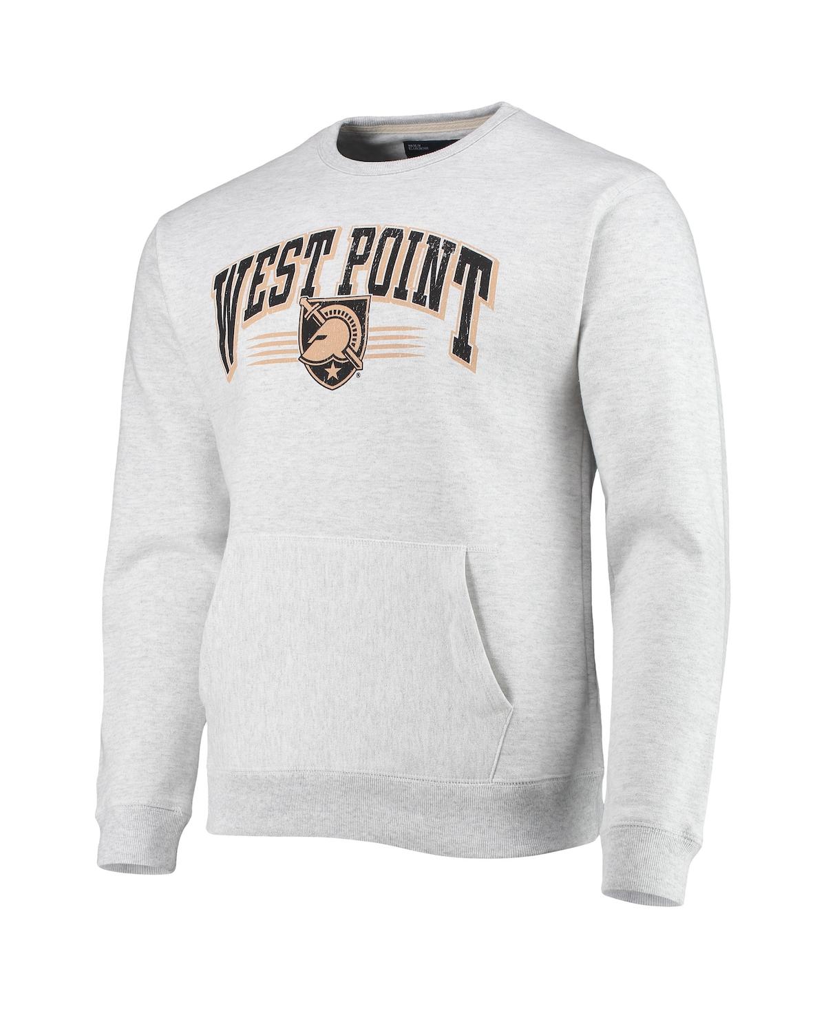 Men's League Collegiate WearArmy Black Knights Upperclassman Pocket Pullover Sweatshirt - Heathered Gray