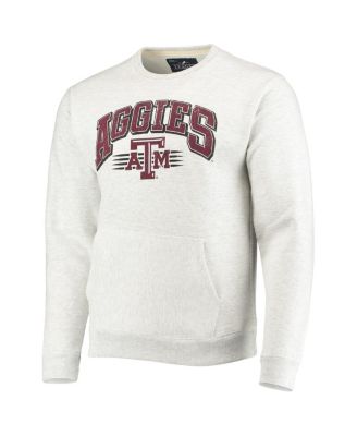 Men's Heathered Gray Texas A&M Aggies Upperclassman Pocket Pullover Sweatshirt
