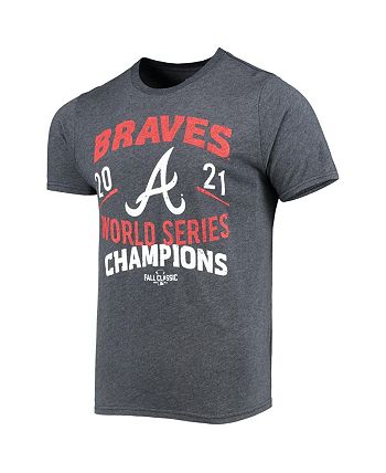 Men's Majestic Threads Navy Atlanta Braves 2021 World Series Champions Dream Team Roster Tri-Blend T-Shirt Size: Medium