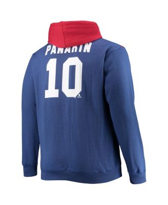 Men's Artemi Panarin Blue New York Rangers Big and Tall Colorblock Full-Zip Hoodie