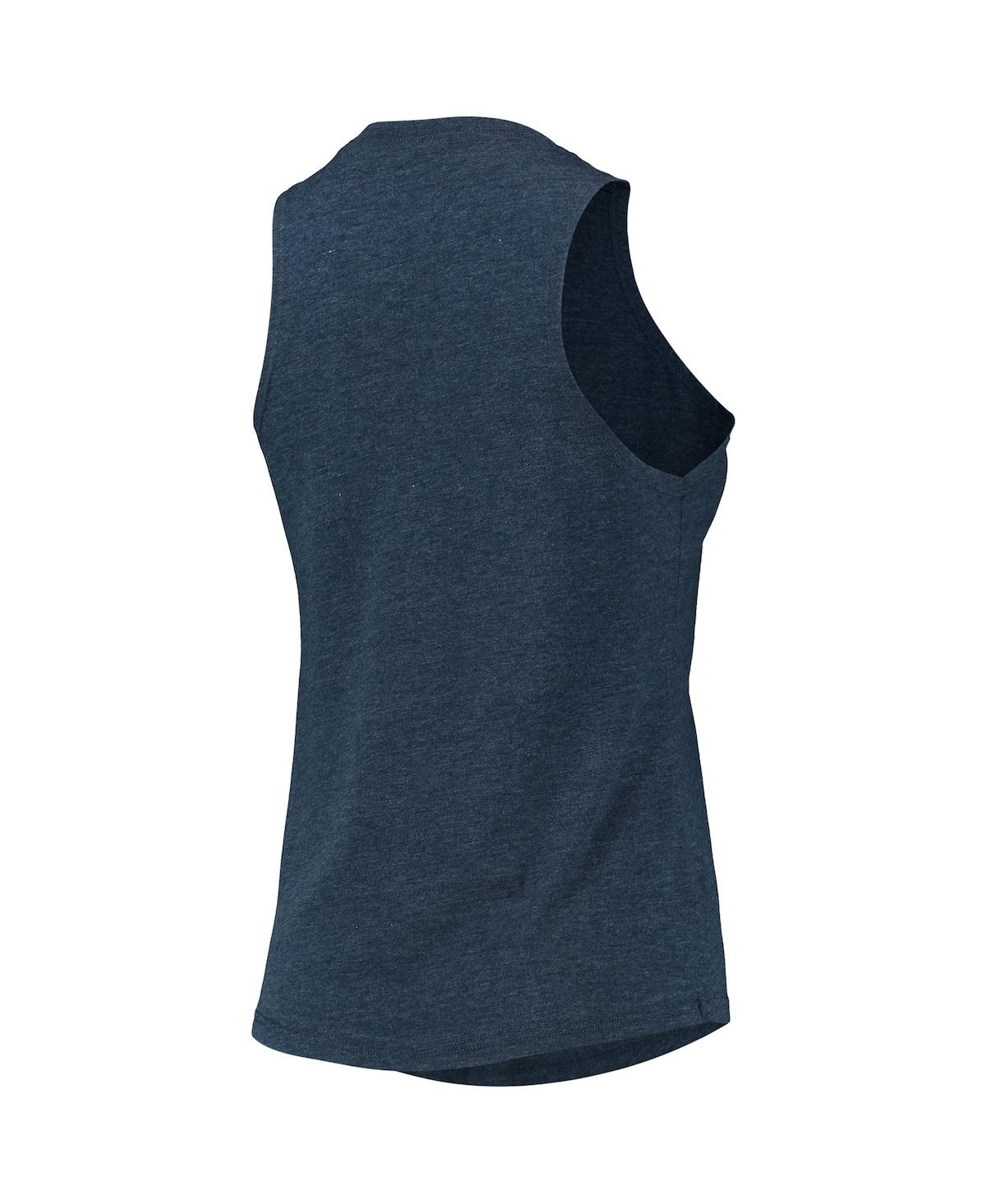 Shop Concepts Sport Women's  Orange, Navy Detroit Tigers Meter Muscle Tank Top And Pants Sleep Set In Orange,navy