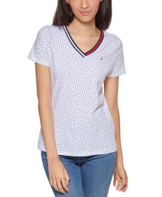 Tommy Hilfiger - Printed V-Neck T-Shirt