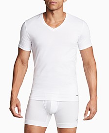 Men's 2-Pk. Dri-FIT Essential Cotton Stretch V-Neck Shirt 